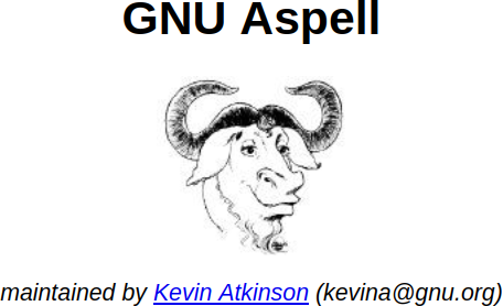 GNU aspell